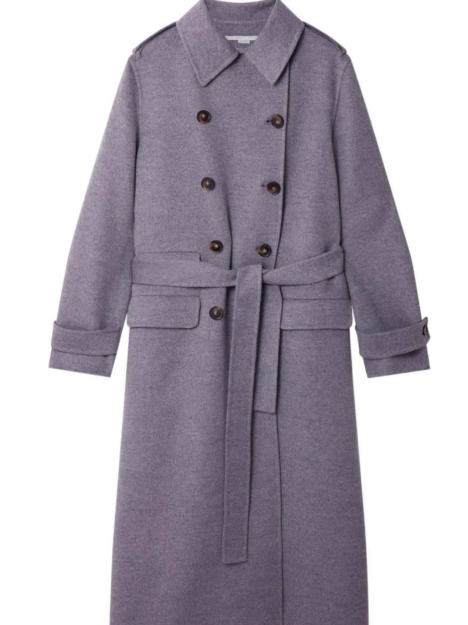 Affordable Women trench double-breasted coat wool McCartney Stella 0404